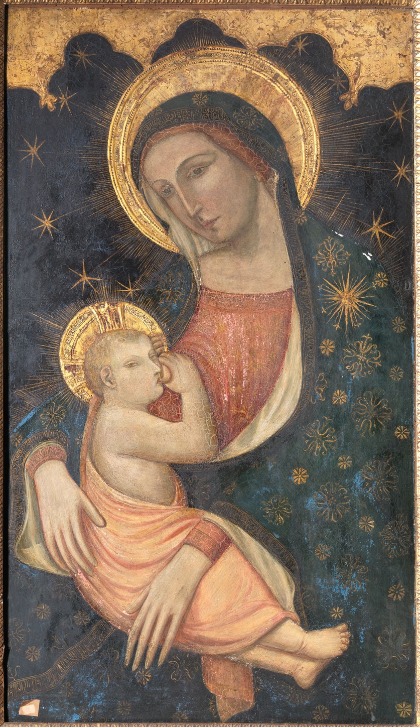 The oldest artwork in the collection, a 15th-century masterpiece of the Neapolitan school, an expression of sweetness and spirituality